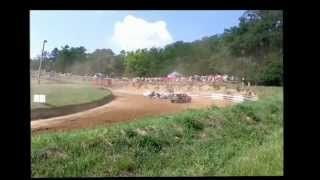 preview picture of video 'Autocross MMČR Přerov 2012 - crash/havárie'