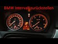 BMW Service Intervall zurückstellen.