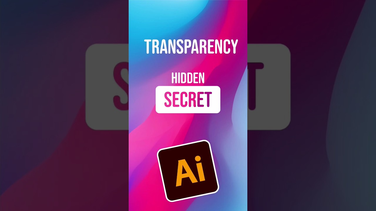 The Hidden Secret of Transparency in Illustrator #adobeillustrator #illustratortips #ladalidi