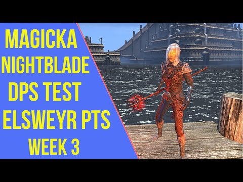 ESO - Magicka Nightblade PVE Build | Elsweyr PTS DPS Test