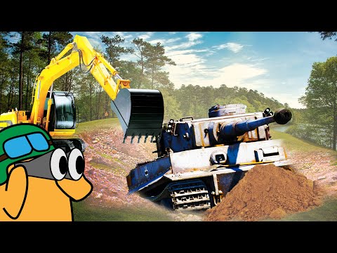 Digging Up ANOTHER Tiger Tank in Tank Mechanic Sim?!