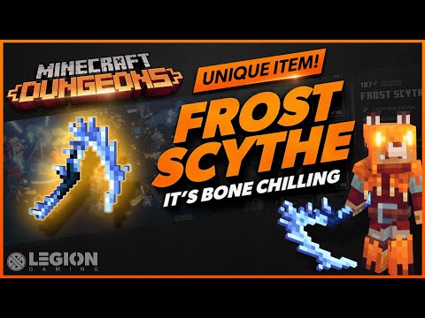 Minecraft Dungeons - FROST SCYTHE | Unique Item Guide