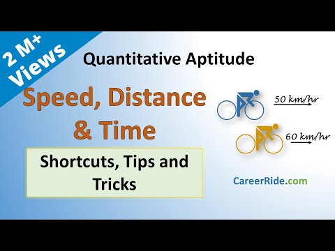 Speed, Distance & Time - Shortcuts & Tricks for Placement Tests, Job Interviews & Exams