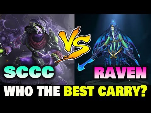 RAVEN VS SCCC WHO IS BETTER CARRY Dota2 7.22
