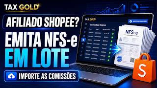 Como emitir NFS-e das comissões Shopee em lote — afiliado PJ