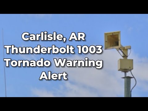 Federal Signal Thunderbolt 1003B | Tornado Warning | Alert | Carlisle, Arkansas |