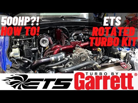 ETS ROTATED TURBO KIT INSTALL!! (STI)
