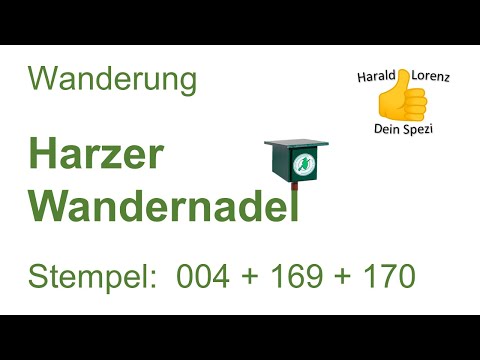 Harzer Wandernadel: Stempel 004, 169 und 170