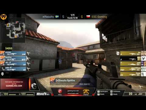 ESC Gaming vs. n!faculty | Gruppe A, MSI Beat it! 2013 | de_mirage