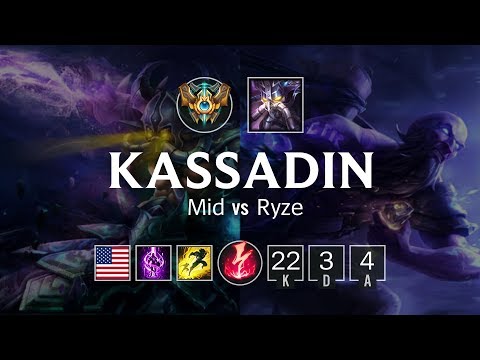 Kassadin Mid vs Ryze - NA Challenger Patch 8.22