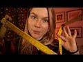 ASMR Measuring Your Face In Detail ️ Tape Measure Folding Ruler Pencil Sounds