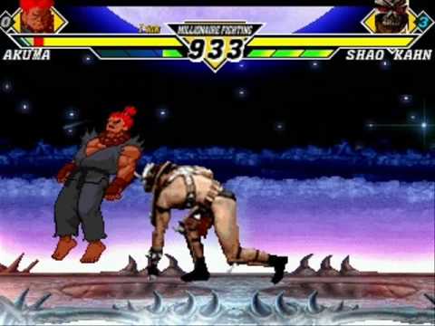 Mortal Kombat vs. Street Fighter - Akuma vs Shao Kahn