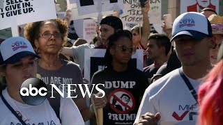 Demonstrators surround Trump rally in Phoenix