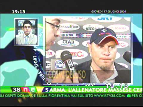 2004: Perugia - Fiorentina 0-1, le interviste (spareggio per la Serie A)