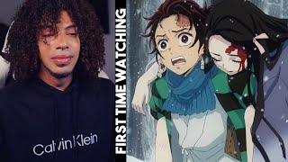 Non Anime Fan Watches Demon Slayer For The First Time Ever! [REACTION]