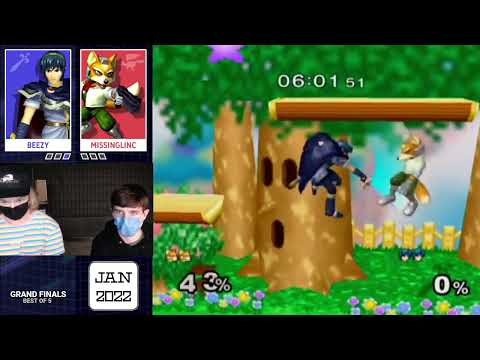 Beezy (Marth) vs. Missinglinc (Fox) - Grand Finals - Flatty Jan 2022