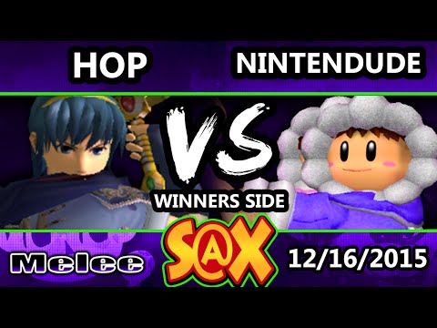 S@X 128 - Hop (Marth) Vs. SPY | Nintendude (Ice Climbers) SSBM Tournament - Smash Melee