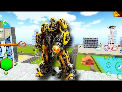 Optimus Prime Multiple Transformation Jet Robot Car Game - Android Gameplay