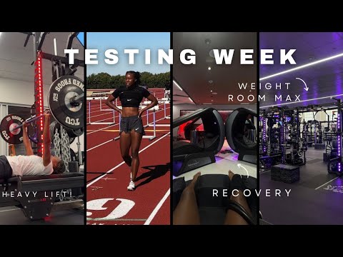 Week of a D1 Track Athlete || Testing Week, weightlifting, workouts