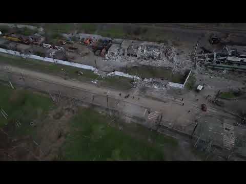 War in Ukraine. Видео уничтоженной "Азовстали" с дрона. Мариуполь. Азовсталь. Всё что осталось