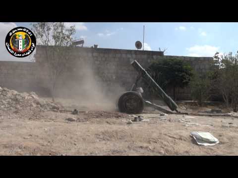 قصف على قوات النظام المتمركزة  في معسكري وادي الضيف والحامدية من قبل لواء شهداء معرة النعمان