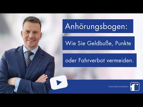Anhörungsbogen bekommen | Was nun? | Bundesweite Hilfe vom Bußgeldanwalt