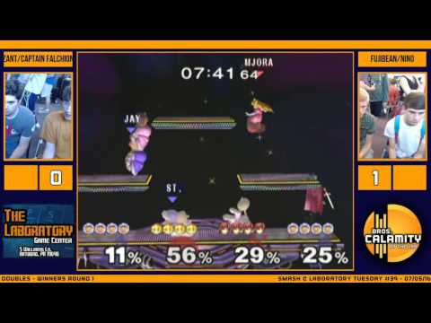 S@LT #39 | Fujibean & Nino vs Captain Falchion & Zant - Winners Qtr Finals - SSBM