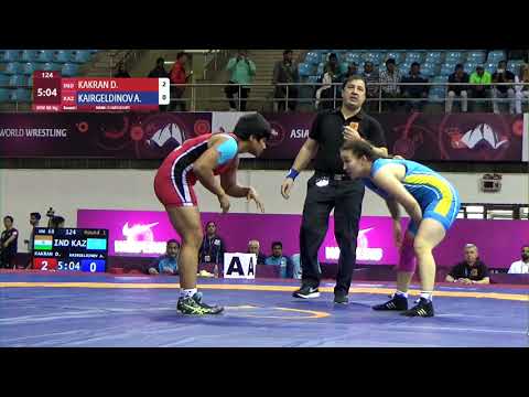 Round 1 WW - 68 kg: D. KAKRAN (IND) v. A. KAIRGELDINOV (KAZ)