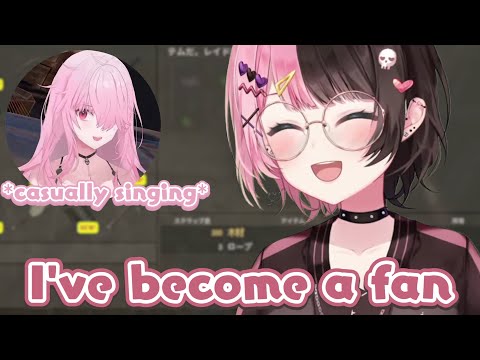 Hinano admiring Calli from afar [VCR Rust ENG Sub - Tachibana Hinano]