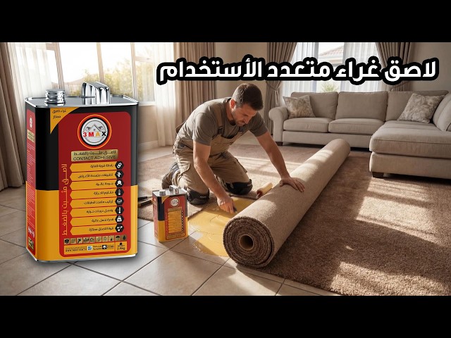 لاصق غراء متعدد الأستخدام . للسجاد والموكيت و لتنجيد الاثاث  والسفنج . عالي الجودة