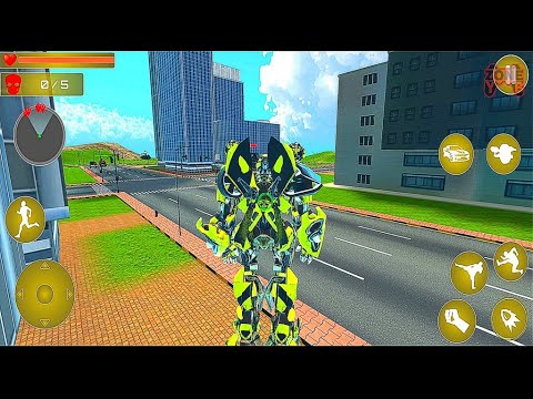Coin Robot Car Transform Robot Game 2021: Yellow Robot Transform - Android Gameplay