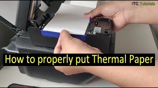 How to properly put thermal paper in thermal printer (BEEPRT)