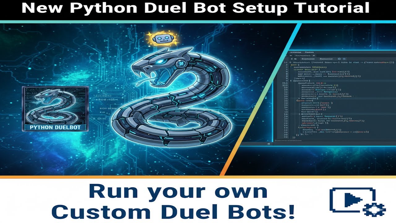 [Yu-Gi-Oh! Master Duel] New Python Duel Bot Setup Tutorial: How to run your Custom Duel Bots 🤖😆🌟