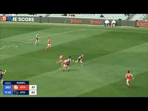 SANFL Finals Snapshot - South's Jason Horne-Francis juggles an intercept mark