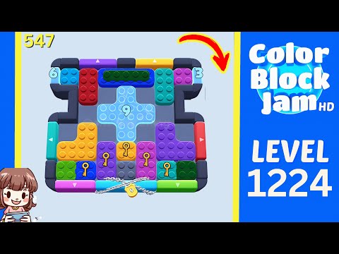 Color Block Jam Level 547 (1224) Solution Walkthrough