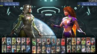 Enchantress vs Starfire Injustice 2 Legendary Edition PC Gameplay - No Commentary
