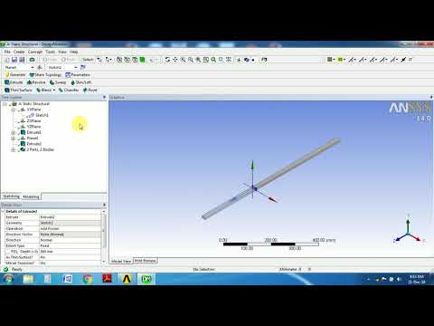 Ansys Problem 4_force on Mid plane