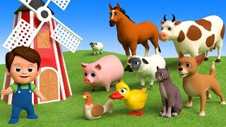 Learn Farm Animals Names & Sounds