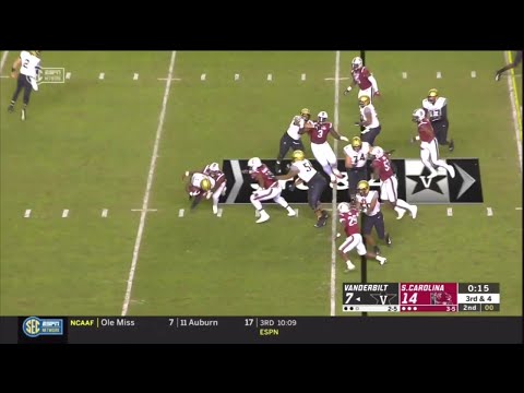 2019 USC vs Vanderbilt - TJ Brunson Tackle for Loss