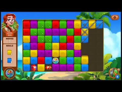 Lost Island Blast Adventure Level 322 - NO BOOSTERS 🏝️ | SKILLGAMING ✔️