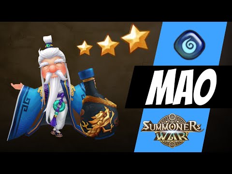 Mao and buffed Charlotte. Water Drunken Master in Summoners War RTA