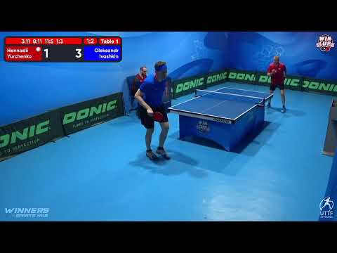 16:00 Hennadii Yurchenko 1 - 3 Oleksandr Ivashkin West 3 WIN CUP 07.10.2022 | TABLE TENNIS WINCUP