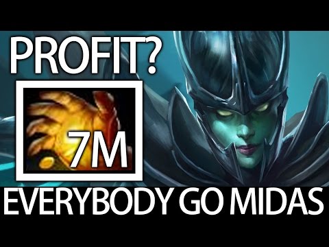 EZ Farming EZ MMR Midas PA 7.05 Meta Gameplay by Arteezy Dota 2