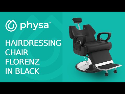 video - Hairdressing chair Florenz in black