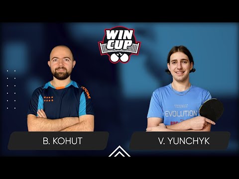 16:00 Bohdan Kohut - Valentyn Yunchyk West 3 WIN CUP 11.08.2024 | Table Tennis WINCUP
