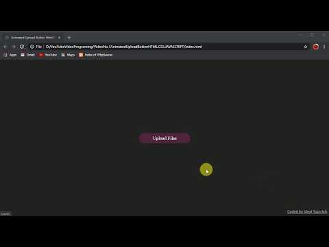 Animated Upload Button Html Css Javascript 2020