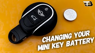 BMW Mini F56 Changing the battery in your key fob remote Cooper S One Cooper JCW CR2032