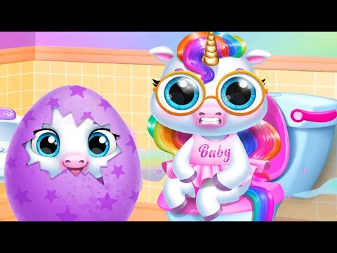 Fun New Born Pony Care Kids Game - My Baby Unicorn - Kids Games LMH