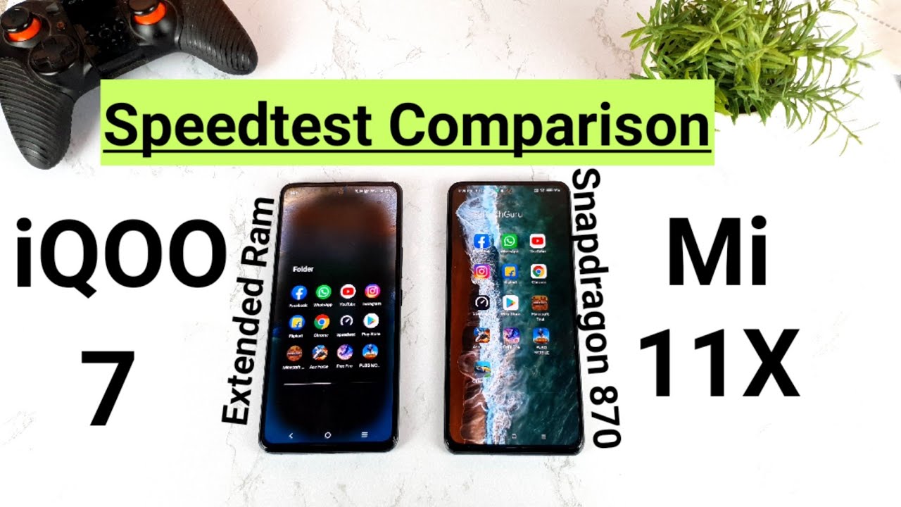 Iqoo 7 vs Mi 11x speedtest comparison which is faster & better