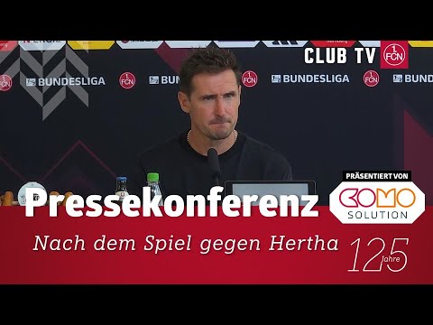 The press conference with Miro Klose & Stefan Leitl after the match against Hertha BSC